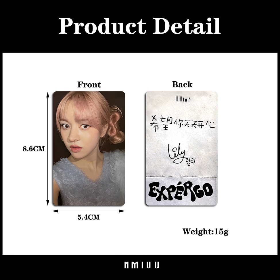 Set 6 Tấm Thẻ Ảnh Lomo Các Thành Viên Nhóm Nhạc Kpop Nmix EXPERGO