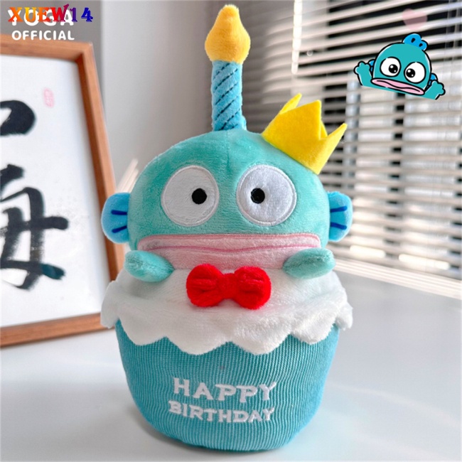 Ng birthday cake series búp bê sang trọng anime hangyodon plushie toy with birthday song đồ chơi sang trọng cho người hâm mộ quà tặng