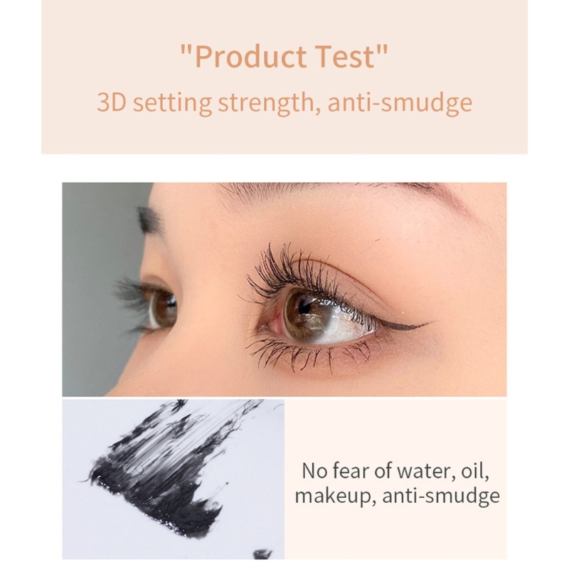 Mascara Sợi Tơ Màu Đen Chống Nước Chống Mồ Hôi Lâu Phai Cho Hàng Mi Dày Dài Và Cong Vút