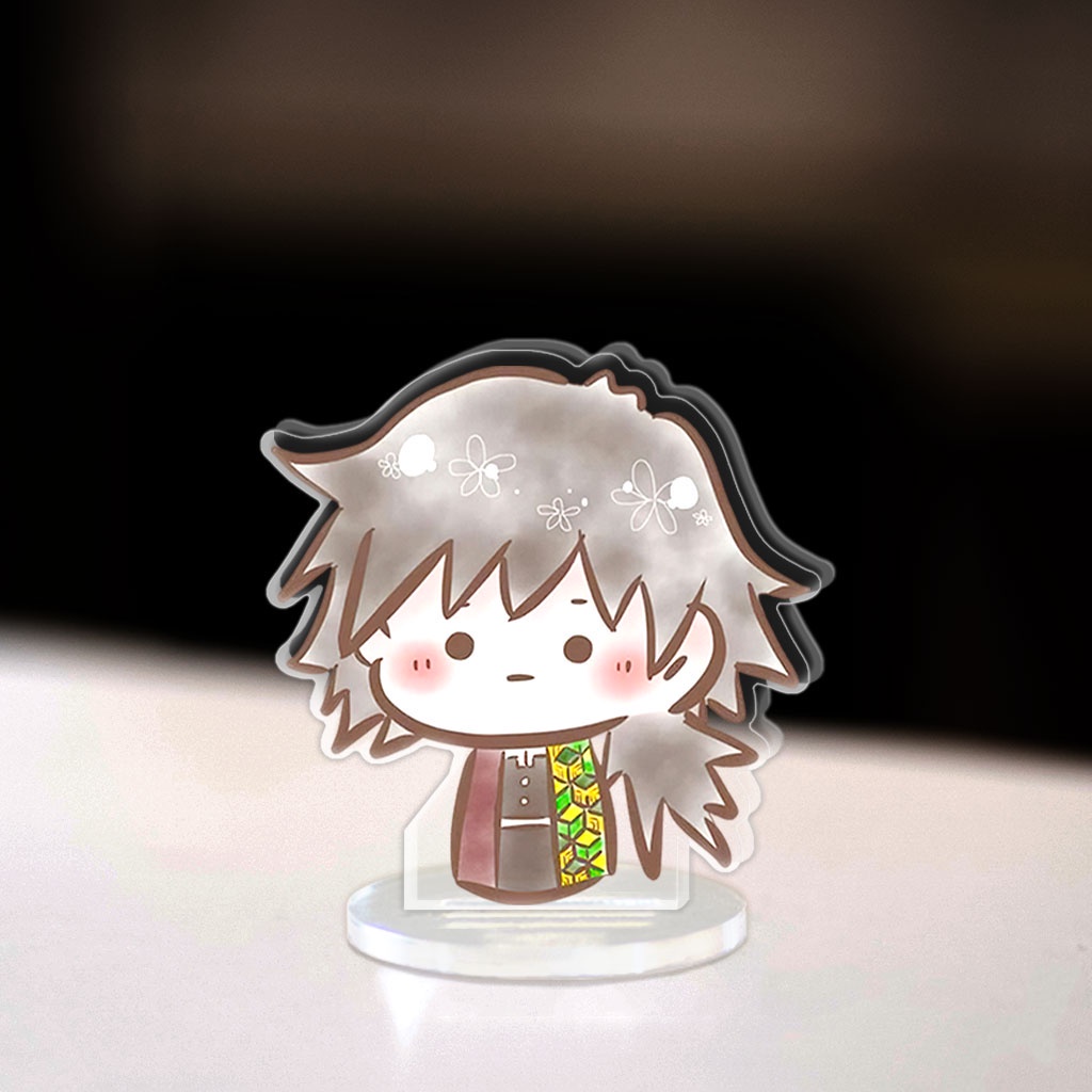 Mô hình Mini Demon Slayers Tanjiro Nezuko Standee Chibi Anime Manga Kimetsu no Yaiba trang trí góc học tập cao 3cm