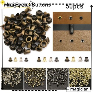 Set 50 nút dây thắt lưng/giày/quần áo siêu nhỏ mini 5/2.0/2.5MM dùng làm đồ chơi