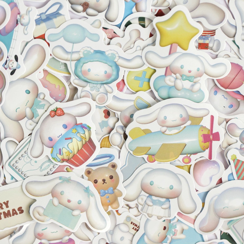 Bộ 100 Miếng Dán Hình kuromi 3d Dễ Thương Chống Nước Trang Trí Điện Thoại / Laptop / Bình Nước Cho Bé