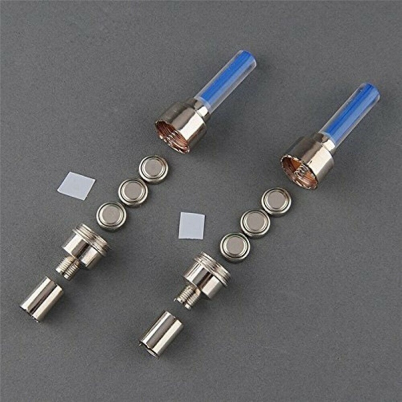 1 Cặp Đèn led Gắn Căm Xe Đạp Leo Núi Chạy Bằng Pin