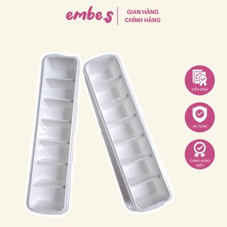 Combo 2 Khay trữ đông đồ ăn dặm có nắp đậy cho bé embe.s