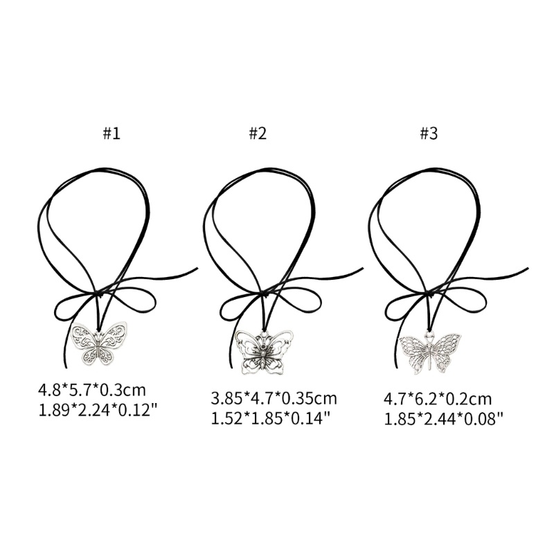 Vòng Cổ choker Mặt Hình Bướm Thời Trang Cho Nữ