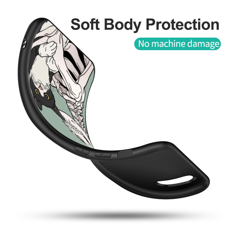 Ốp Điện Thoại silicone tpu Mềm In Hình Đầu Lâu / Mèo / Ong Cho tcl 408