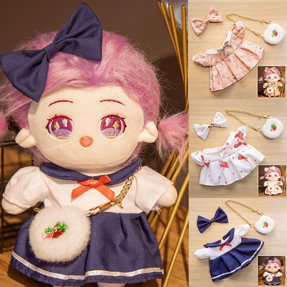 Đầm Cotton Phối Ren 20cm Kèm Băng Đô Xinh Xắn Dành Cho Búp Bê EXO