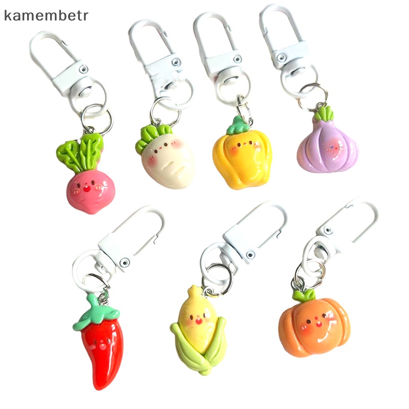 Kam Móc Chìa Khóa Trang Trí Ba Lô / Túi Xách / Móc Khóa Hình Củ Cải / Bắp / Bí Ngô Hoạt
