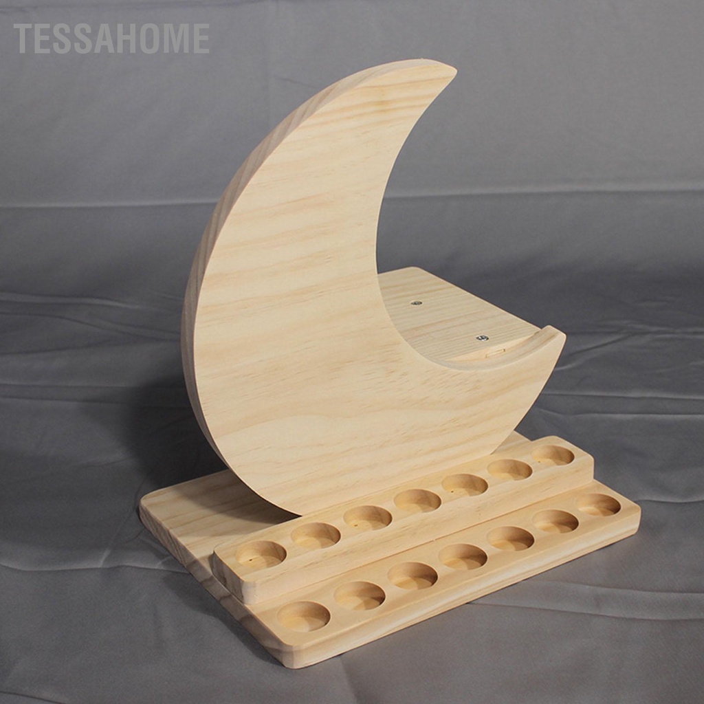 TessaHome Đế Trưng Bày Tinh Dầu Đẹp Đa Khe Cắm Hương Liệu Giá Gỗ Tre Mỹ Phẩm Nhà Tổ Chức
