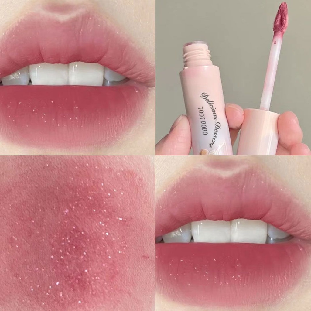 Son Kem Lì Tông Nude Chống Nước Hình Bánh Kem Dễ Thương