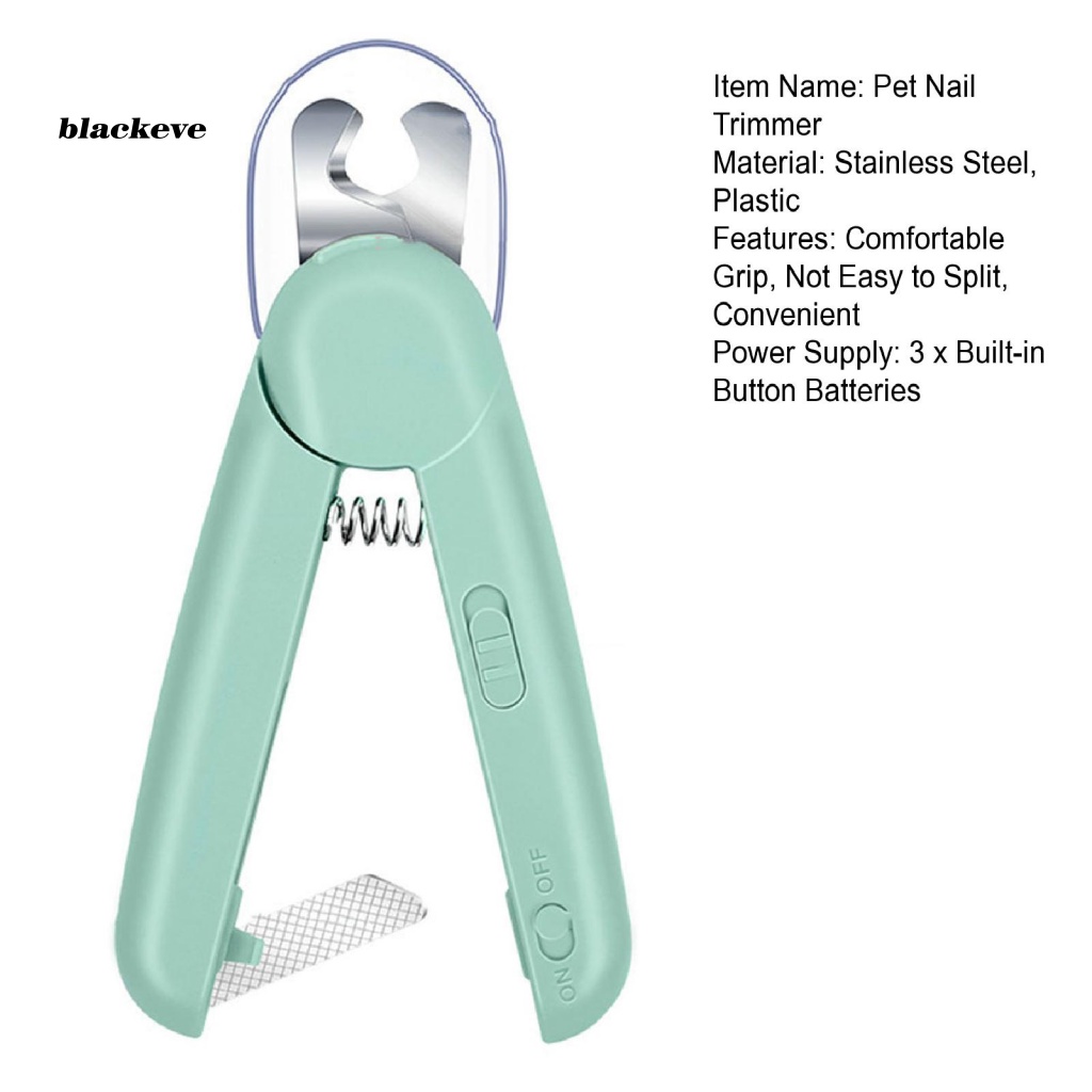 Kềm Cắt Móng Chân Chó Mèo Có Đèn LED Sử Dụng Pin BL-