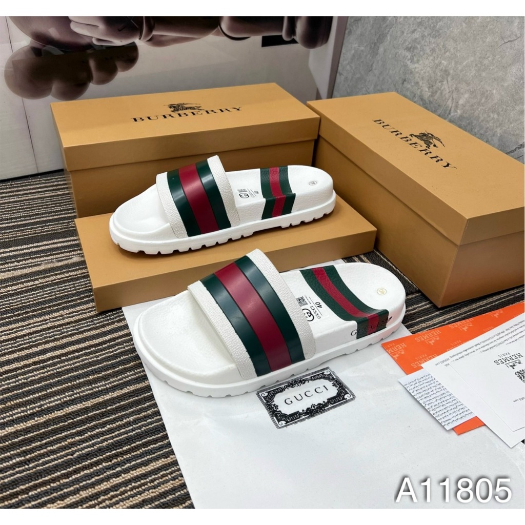 Dép Quai Ngang Nam Guchy Cao Cấp, Dép Lê Nam GC Quai Ngang Xanh Đỏ Cực Đẹp