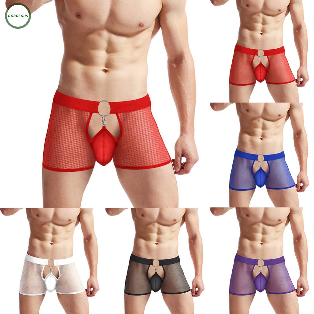 Mới Quần Lót Lưới Siêu Nhẹ Xuyên Thấu Gợi Cảm Cho Nam