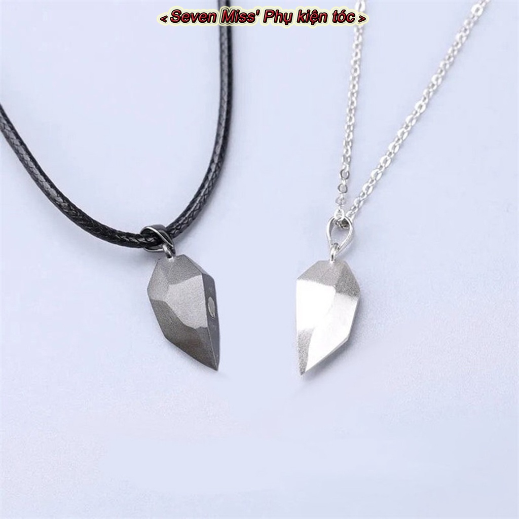 Vòng cổ Mặt Trái Tim Có Nam Châm Cho Cặp Đôi