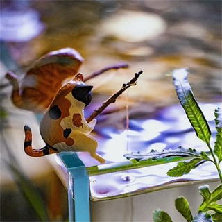 1 Chú Mèo Trang Trí Bể Cá