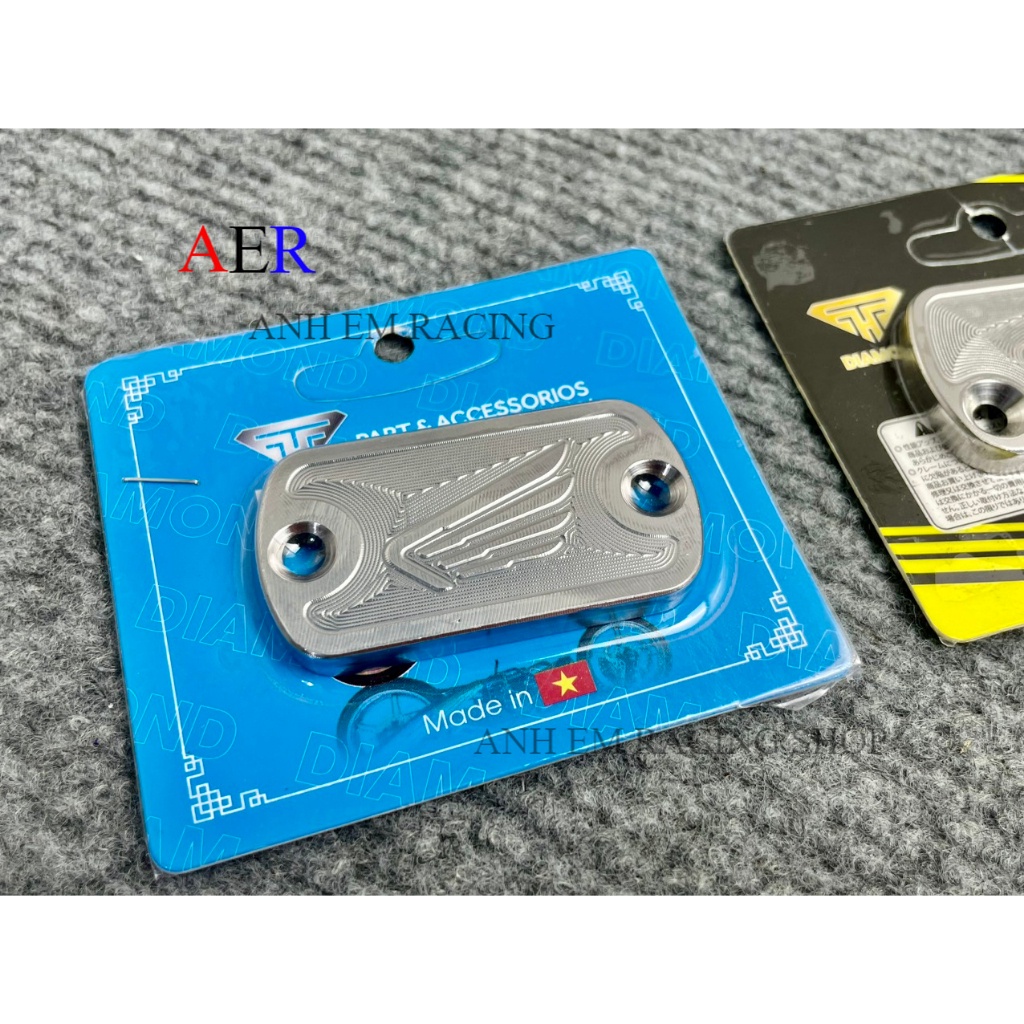 Nắp dầu inox 304 CNC Honda CÁNH CHIM - Xéo & Ngang GẮN XE MÁY HONDA