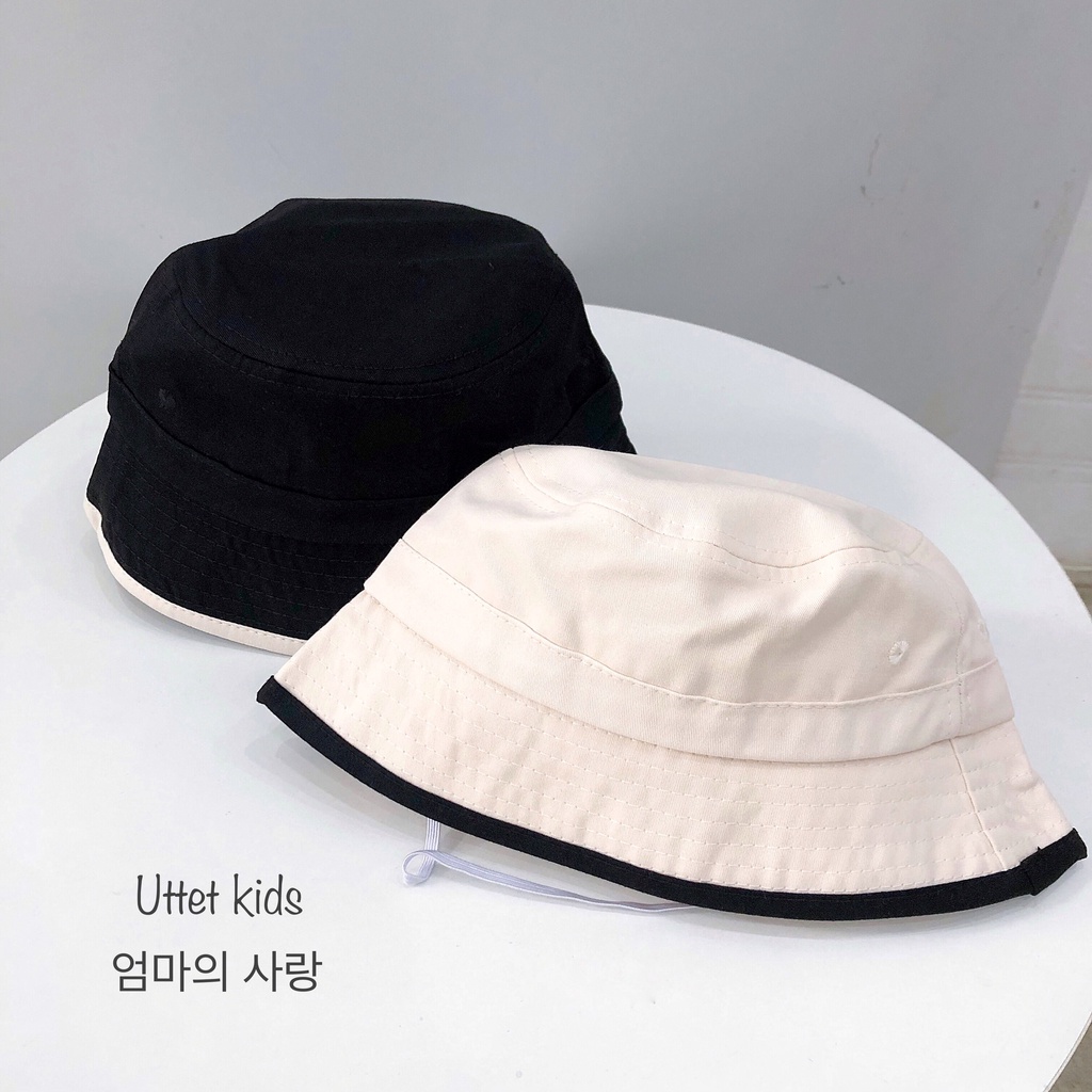MŨ BUCKET VÀNH 52CM PHONG CÁCH HÀN QUỐC CHO BÉ GÁI VÀ BÉ TRAI