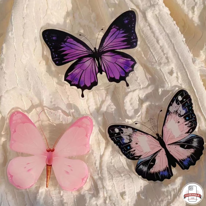 Giá Đỡ Điện Thoại Hình Bướm / Hoa / Ngôi Sao / Trái Tim Màu Gradient Nhiều Màu Tùy Chọn