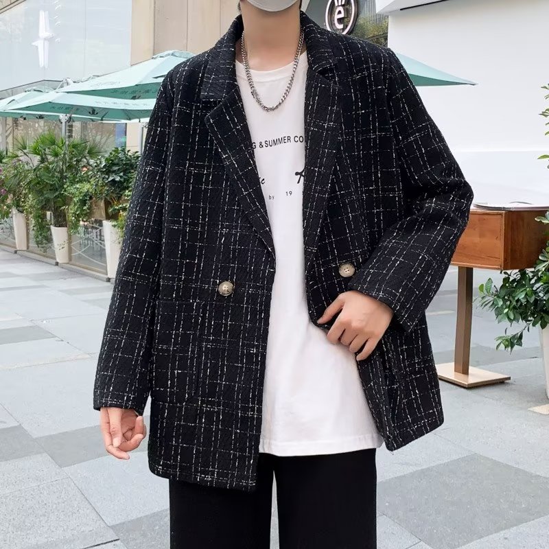 2023 New fashion áo khoác tròn sọc tay dài dáng rộng màu sắc đơn giản thoải mái hù hợp nam nữ chất nỉ bông cao cấp