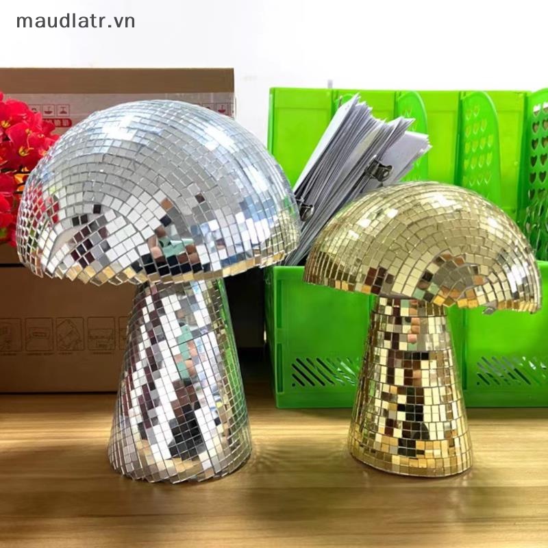 Mm Quả Cầu Disco Hình Nấm Tráng Gương Trang Trí Ngoài Trời Chữa Bệnh VN