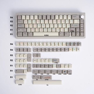 Retro Programmer Keycaps Cherry Profile PBT Dye Sub Cơ Keycap
