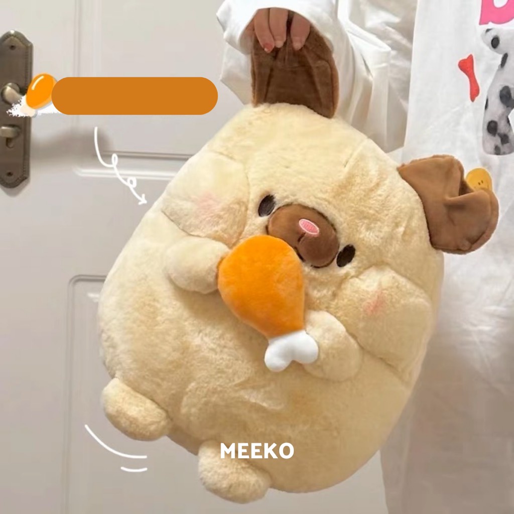 Gấu bông Cún mập ôm đùi gà Gubi Chan cao cấp MEEKO