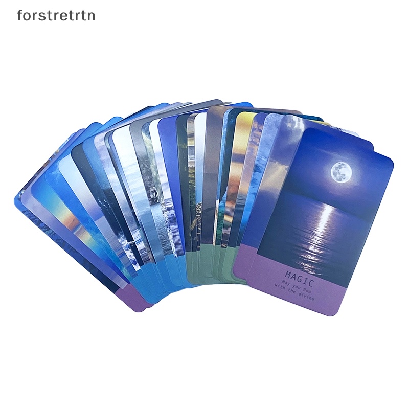 Forstretrtn sea soul journeys oracle card tarot lời tiên tri số phận bói toán bộ bài gia đình ban tiệc trò chơi người mới bắt đầu bài bói trò chơi en