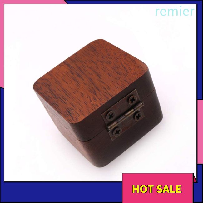 Re solid wood guitar pick box black walnut case holder organizer for guitarist musician gift 3 picks