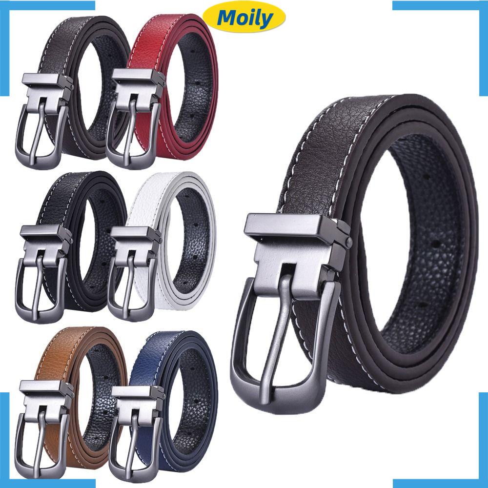 Thắt lưng da trẻ em moilyvn thiết kế sang trọng dây đeo thắt lưng mỏng cổ điển giản dị