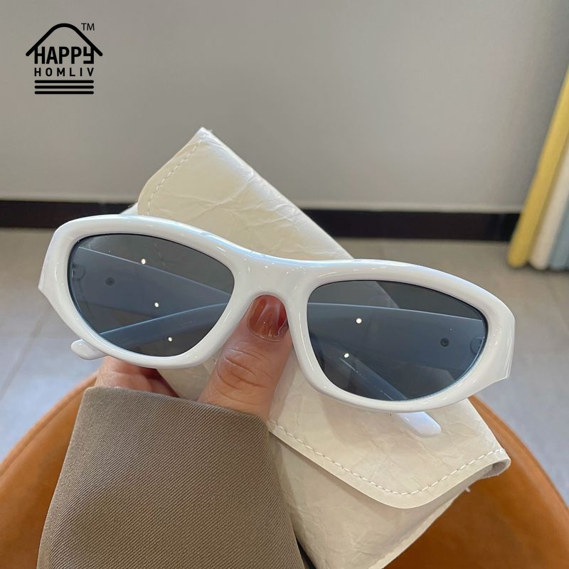 HAPPY HOMLIV Kính Mát Tím Dopamine y2k Phong Cách Retro Cho Nữ