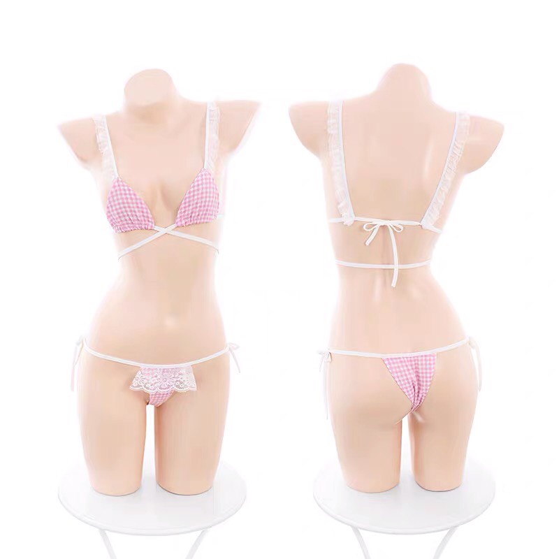 Set bikini siêu nhỏ dễ thương- Set nội y cánh tiên gợi cảm CL39 CICI BONITA HCM