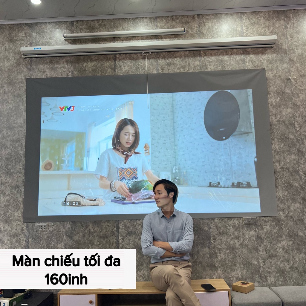 Máy Chiếu Mini TIMOO T Max Android 9.0 Full HD 1080HD Độ Sáng Cực Cao 12000 Lumens