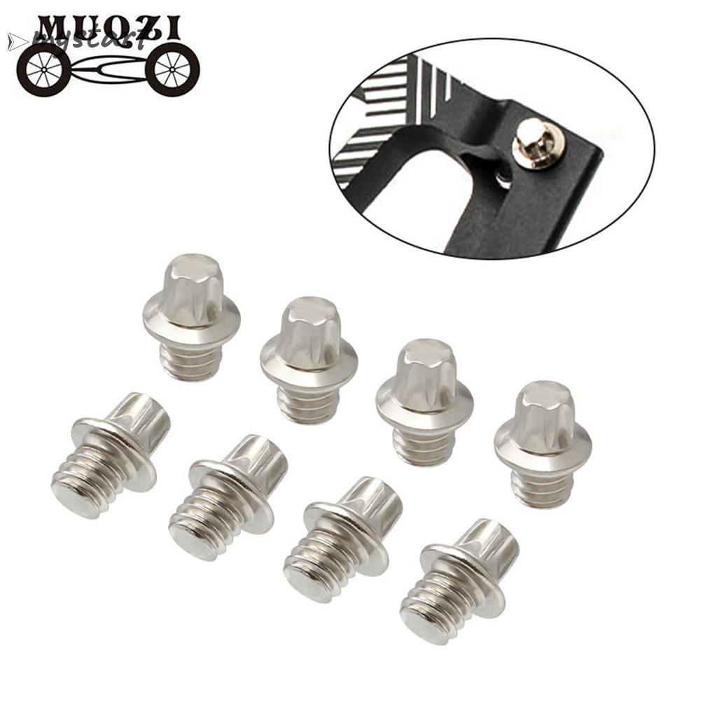 Muqzi 50pcs mountain road bike pedal anti-skid screw set w / offset spanner