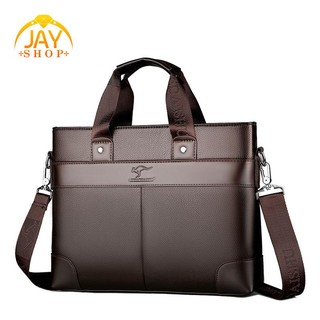 Lingzhidaishu brand business men's briefcase high-quality handbag leather men's laptop bag messenger bag men brown
