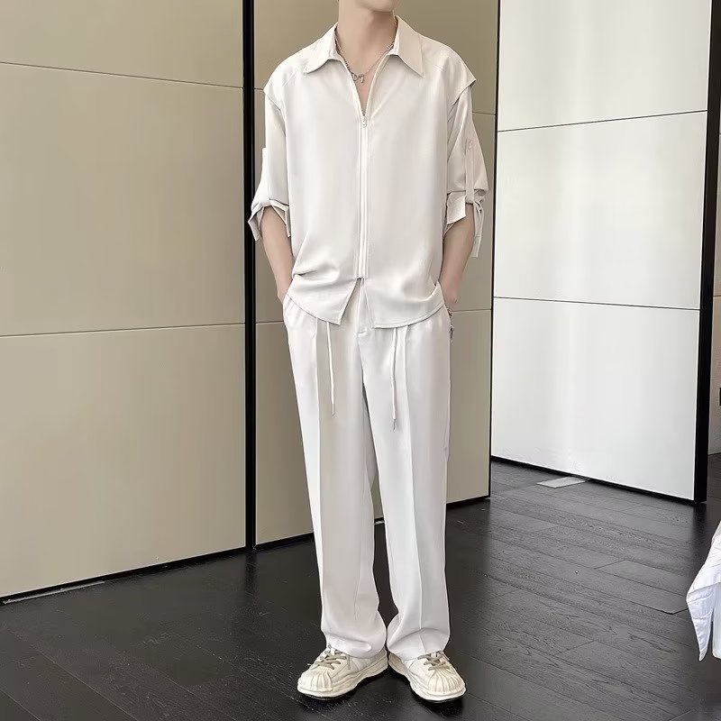 Áo Sơ Mi cotton Dài Tay Dáng Rộng Thời Trang Mùa Thu Dành Cho Nam