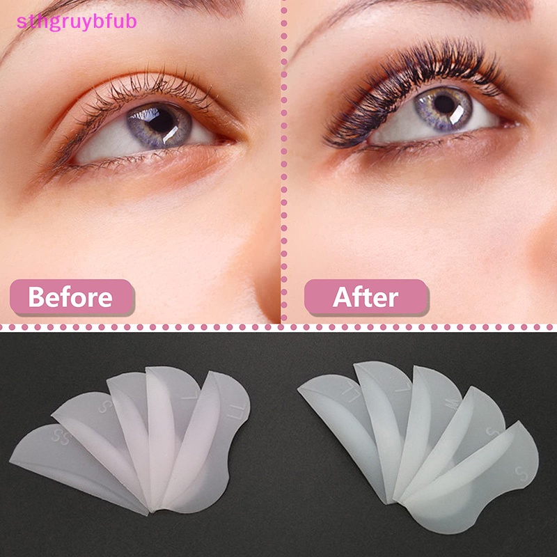 Sthb 5 cặp lông mi có thể tái sử dụng lifg kit silicone lamination pad eyelash perm rods 3d eyelashes extension curler pad makeup tool vn