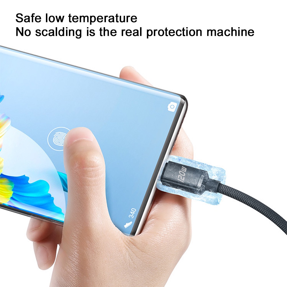 Cáp sạc siêu nhanh 120w cáp usb 6a loại c dây dữ liệu usb c siêu sạc cho bộ sạc nhanh xiaomi huawei 120w
