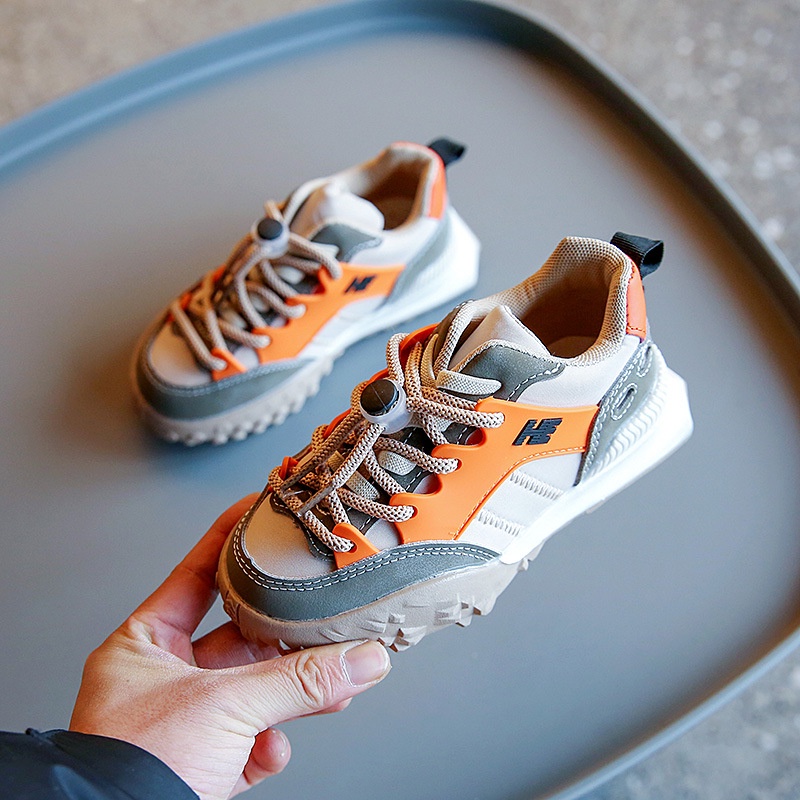 Giày thể thao trẻ em thời trang mới bé trai a stirrup sneakers bé gái giày thường hàn quốc