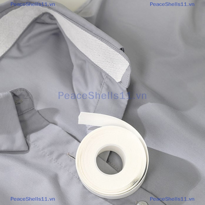 Peaceshells 1 cuộn băng tạo kiểu cổ áo tự dính không cong áo sơ mi miếng bảo vệ cổ áo sơ mi cổ áo hỗ trợ cổ áo miếng đệm mồ hôi-loại bỏ.