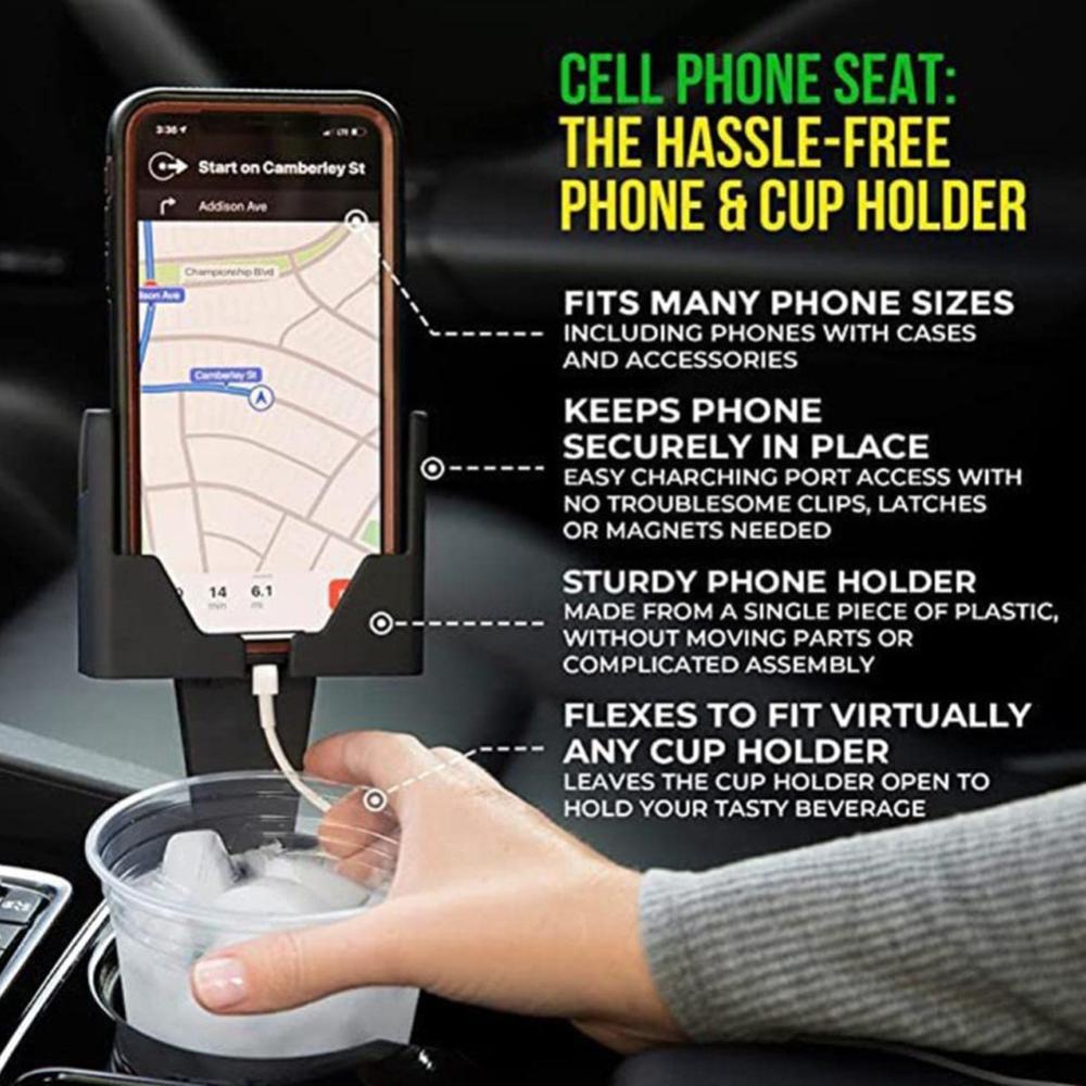 Nanasalonnn universal 2 in 1 anti-falling car water cup stand holder phone mount storage cup water bottle mobile navigation position phụ kiện b4z1