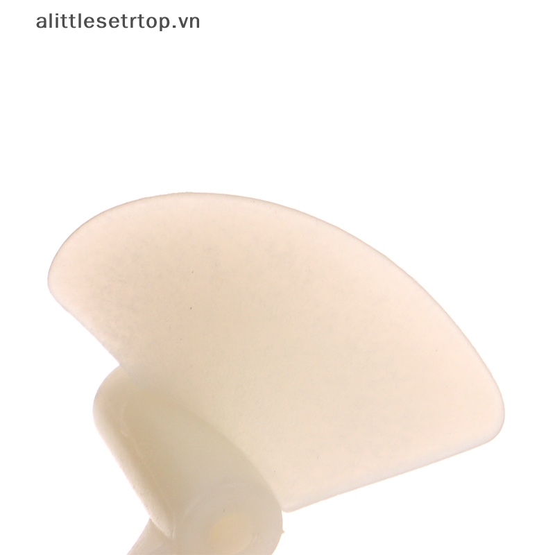 Alittlesetrtop 2 cặp d22mm / 26mm cw / ccw điện nylon prop vít tự làm cánh quạt hai lá màu trắng cho mô hình thuyền rc trục 2mm.