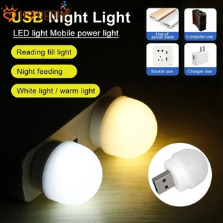 Đèn cắm usb phòng ngủ / máy tính sạc điện di động đèn bàn usb di động / đèn ngủ usb mini / đèn đọc sách bảo vệ mắt led / đèn ngủ tròn di động mini /