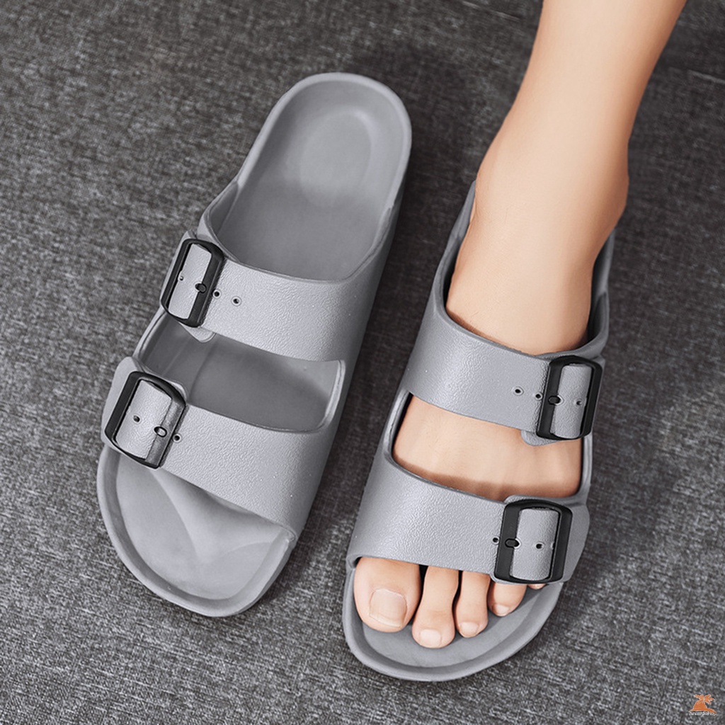 Double strap casual slides sandal wear-resistant long service life slippers