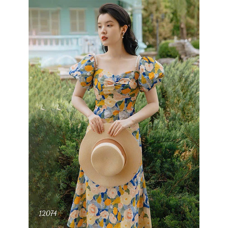 Đầm đi biển maxi hoa đi chơi đi dạo đều phù hợp NP95 BOUTIQUE