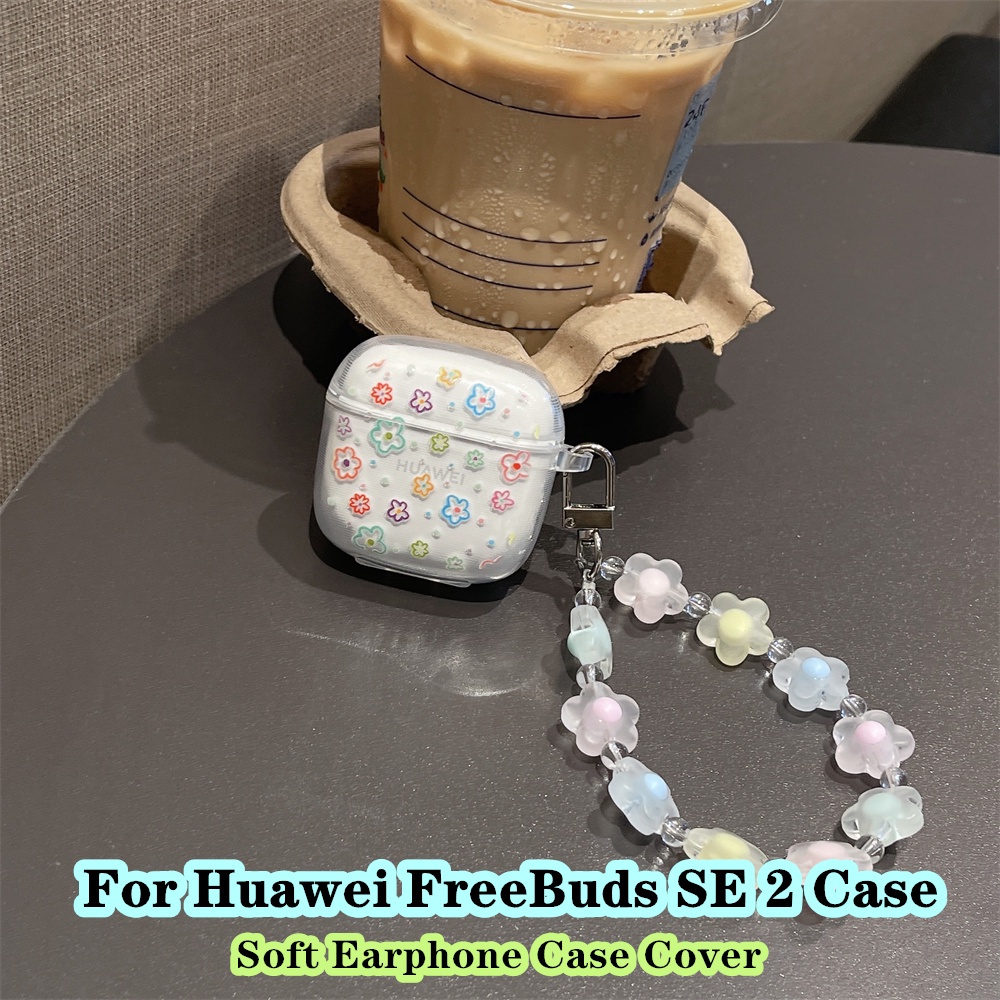 Giảm giá hấp dẫn đối với huawei freebuds se 2 case vòng đeo tay trong suốt phim hoạt hình cho huawei freebuds se 2 vỏ bọc tai nghe mềm