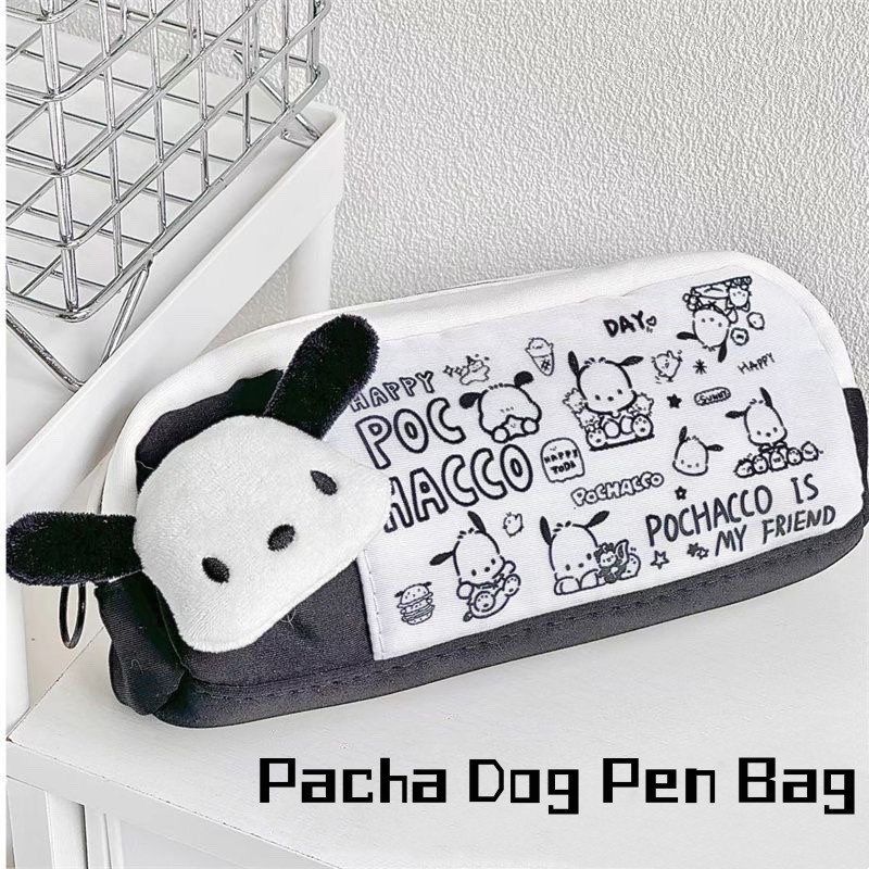 Pochacco Đựng Kawaii Dây Kéo Sang Trọng Công Suất Lớn Văn Phòng Học Sinh Túi Đựng Bút Anime Đồ Dùng Trang Điểm Văn Phòng Phẩm Tổ Chức Truing1
