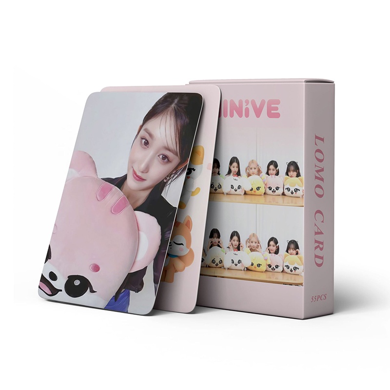IVE LOMO Card Set 55 Tấm Thẻ Ảnh MINIVE POP UP Hình Nhóm Nhạc