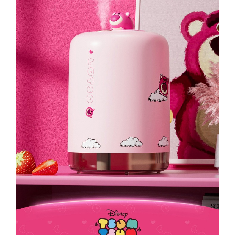 Fnelse  Máy tạo ẩm không khí strawberry bear có thể sạc lại hộ gia đình nhỏ hydrating xịt lớn văn phòng máy tính để bàn