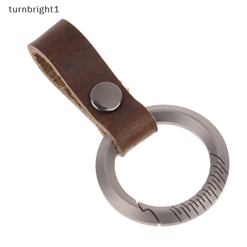 Hợp kim titan thắt lưng da thắt lưng khóa móc khóa mặt dây chuyền xe hơi dụng cụ ngoài trời