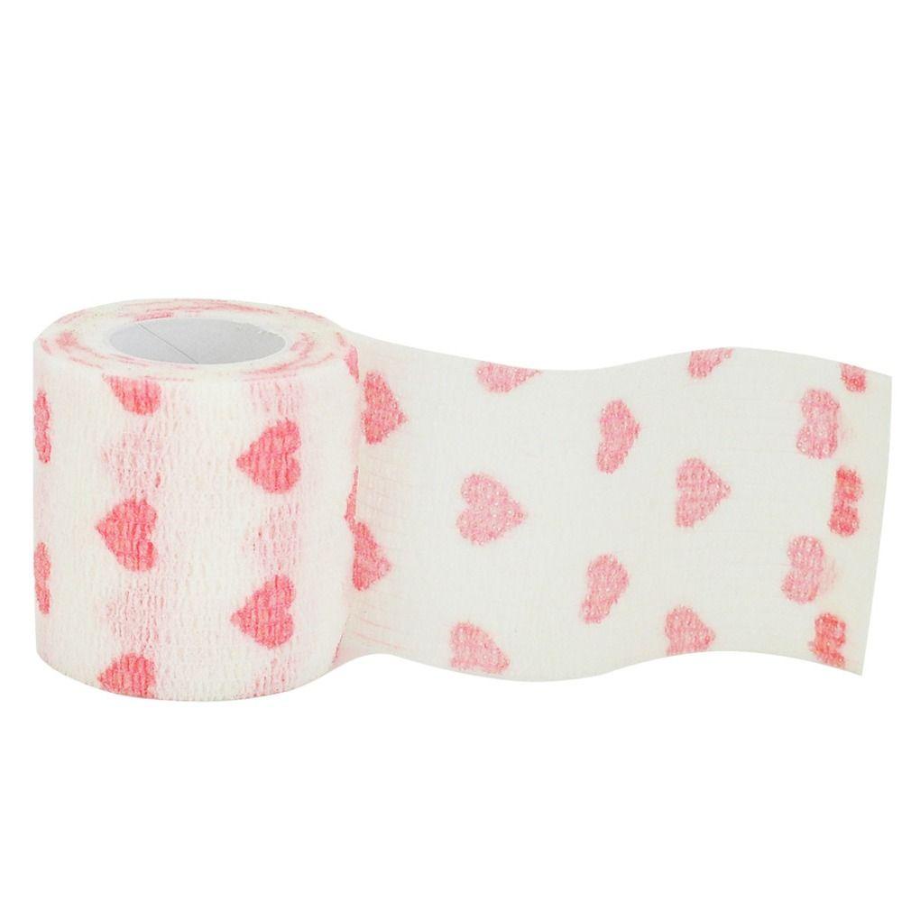 Adames Băng Quấn Bảo Vệ Ngón Tay / Đầu Gối Bằng Vải Không Dệt Tự Dính Hình Trái Tim Màu Trắng Độ Co Giãn Cao Dễ Xé Dễ Dàng